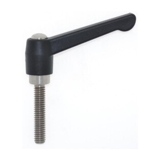 Classic style plastic adjustable handle with a stainless steel rod by ICG