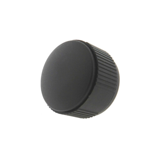 A thermoplastic knurled knob with a tapped hole