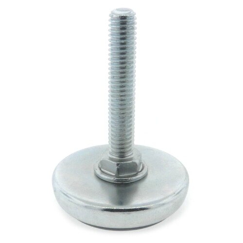 Stainless levelling foot 16x150x65mm base and anti-vibration pad 900kg-Set  of 4