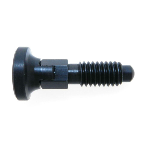 A reratctable plunger with a locking nose and without a nylon patch by Delrin