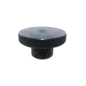 A knurled control knob reamed with a set screw