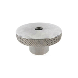 A knurled control knob reamed thru without a set screw