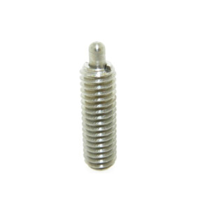 A stainless steel standard spring plunger with standard end force