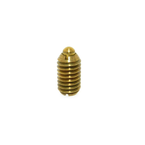 A brass short spring plunger with standard end force